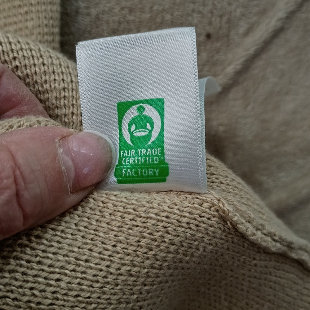 J. Crew  Patch-Pocket Cardigan Sweater - Beige .New no Tag.Pit To Pit 23 - Picture 9 of 10
